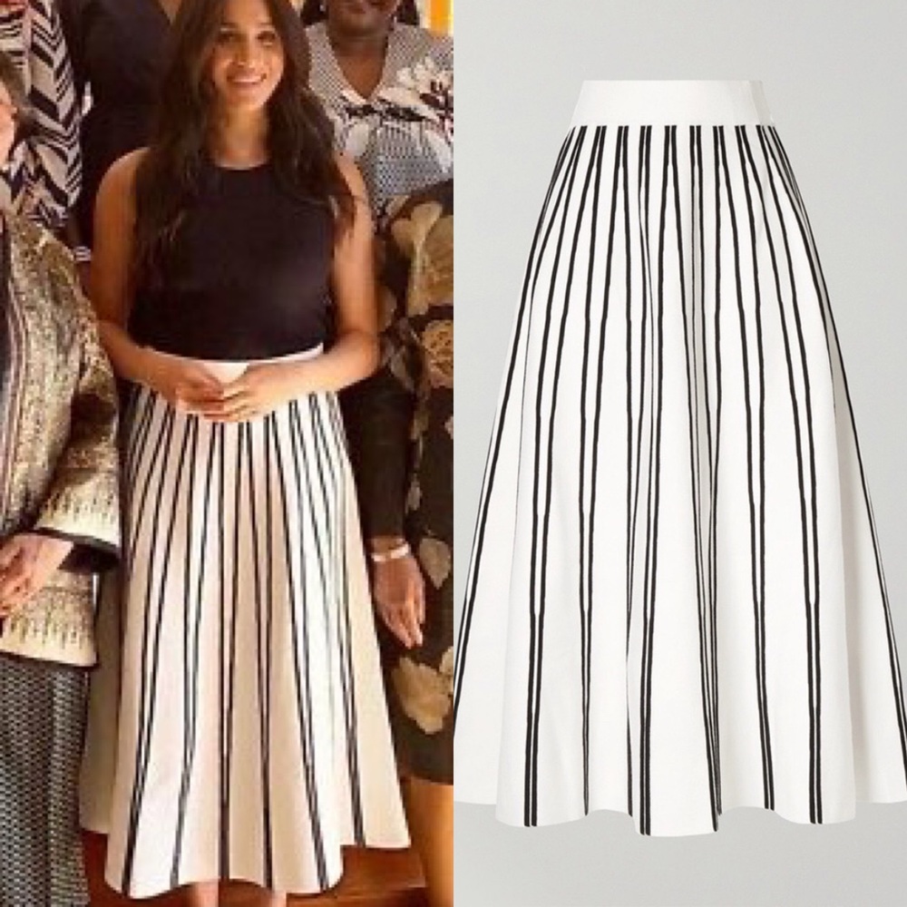 J. Crew Mid Length Flare Skirt Size M